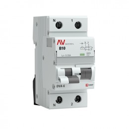 EKF Дифференциальный автомат DVA-6 1P+N 10А (B) 30мА (AC) 6кА AVERES