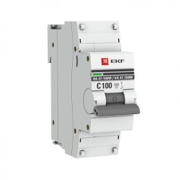 EKF Автоматический выключатель 1P 100А (C) 10kA ВА 47-100M без теплового расцепителя PROxima