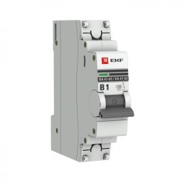 EKF Автоматический выключатель 1P 1А (В) 4,5kA ВА 47-63 PROxima