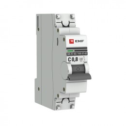 EKF Автоматический выключатель 1P 0,8А (C) 4,5kA ВА 47-63 PROxima
