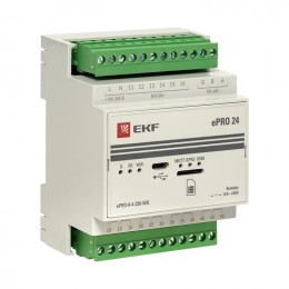 EKF Контроллер базовый ePRO 24 удаленного управления 6вх4вых 230В WiFi GSM PROxima