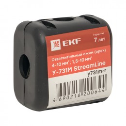 EKF Ответвительный сжим (орех) У731М (4-10 мм2; 1,5-10 мм2) розничный стикер StreamLine