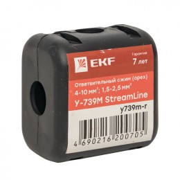 EKF Ответвительный сжим (орех) У739М (4-10 мм2; 1,5-2,5 мм2) розничный стикер StreamLine