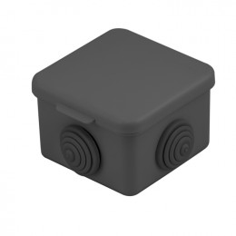 EKF Коробка распределительная КМР-030-036, 4 мембр.ввода (65х65х50) чёрная