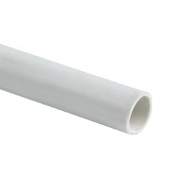 EKF Труба гладкая ПВХ жесткая d25 мм (2 м) (50 м/уп) белая-Plast