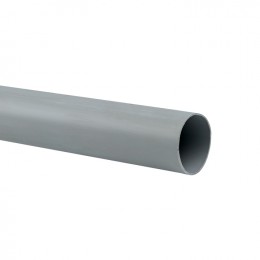 EKF Труба гладкая ПВХ жесткая d40 мм (3 м) (57 м/уп) серая-Plast