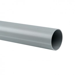EKF Труба гладкая ПВХ жесткая d50 мм (3 м) (21 м/уп) серая-Plast