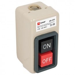EKF Выключатель кнопочный с блокировкой ВКИ-211 6А 3P IP40 PROxima