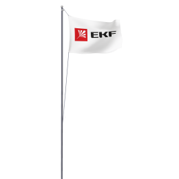 EKF Мачта молниеприемная секционная активная алюминиевая c флагом ММСАС-Ф-10 L=10м PROxima