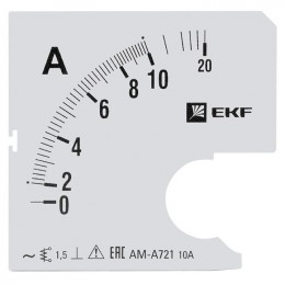 EKF Шкала сменная для A721 10/5А-1,5 PROxima