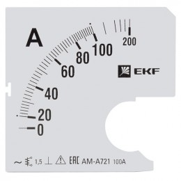 EKF Шкала сменная для A721 100/5А-1,5 PROxima