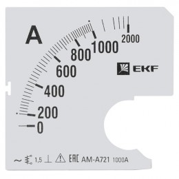 EKF Шкала сменная для A721 1000/5А-1,5 PROxima