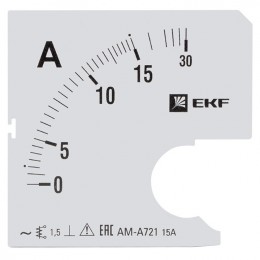 EKF Шкала сменная для A721 15/5А-1,5 PROxima