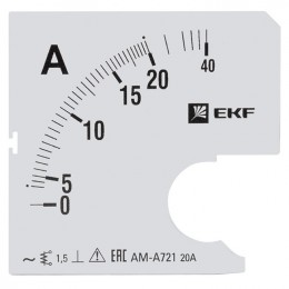 EKF Шкала сменная для A721 20/5А-1,5 PROxima