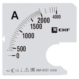 EKF Шкала сменная для A721 2000/5А-1,5 PROxima