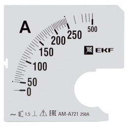 EKF Шкала сменная для A721 250/5А-1,5 PROxima